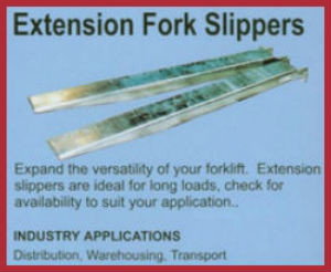 extension fork slippers forklift attachment